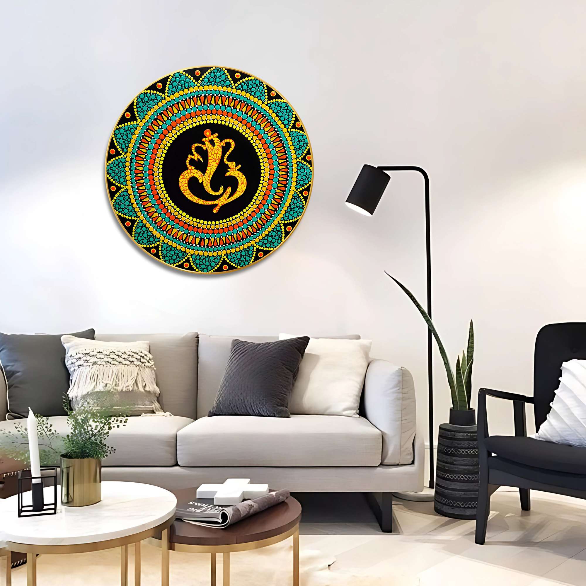 Round Wall Painting - Image 2